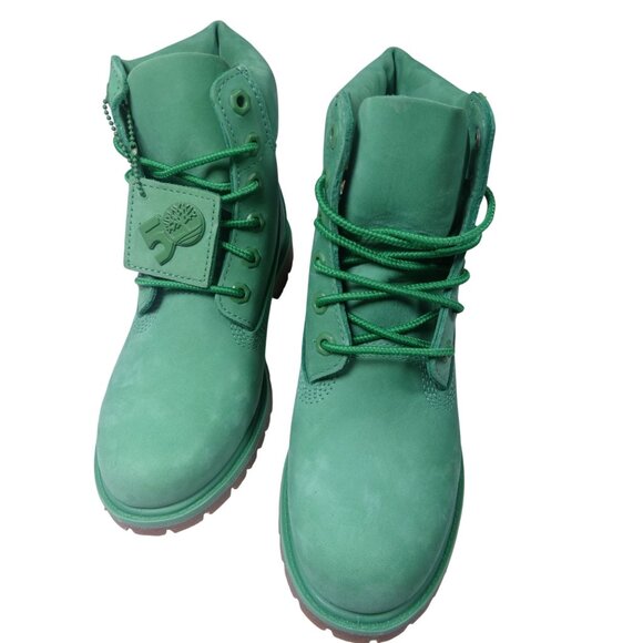 Timberland Shoes - Timberland Premium 6 in Waterproof Boot Medium Green Nubuck Women's 7.5